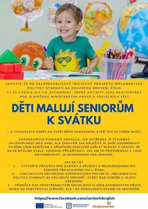 Děti malují seniorům k svátku 1